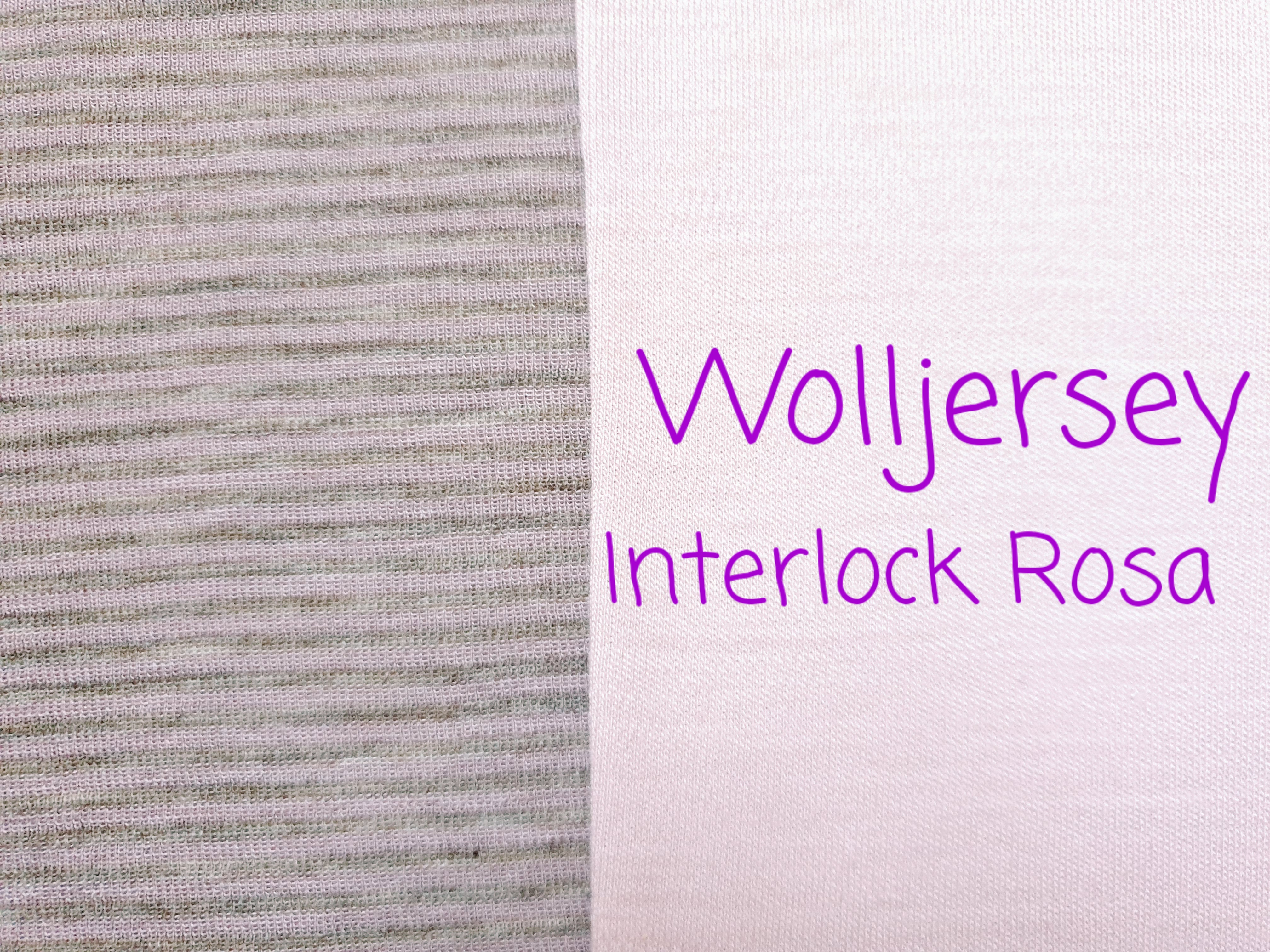 75 cm Bio Wolle / Seide Jersey Mandelblüte / Grau Melange 