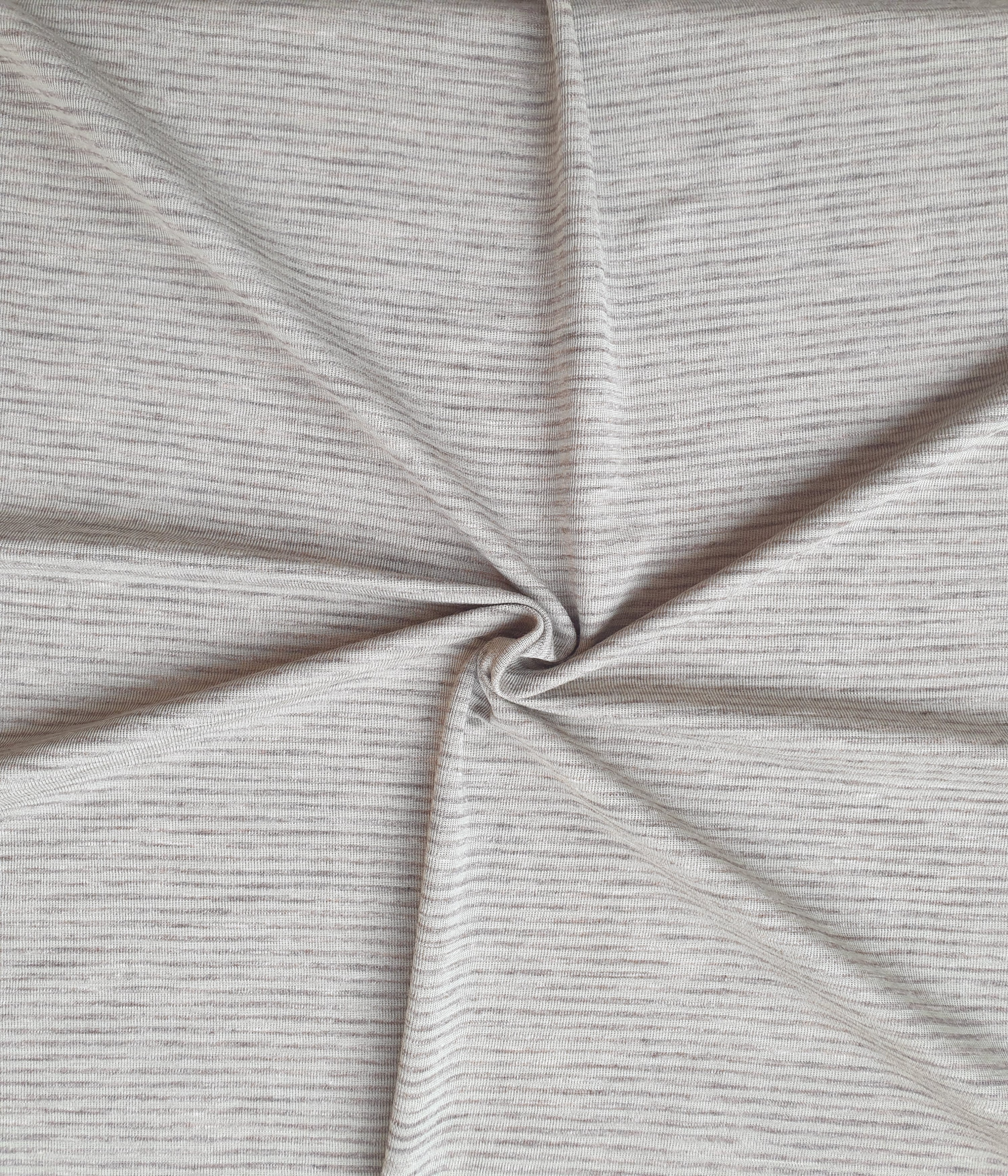 100 cm Bio Wolle / Seide Jersey Eukalyptus / Grau Melange 