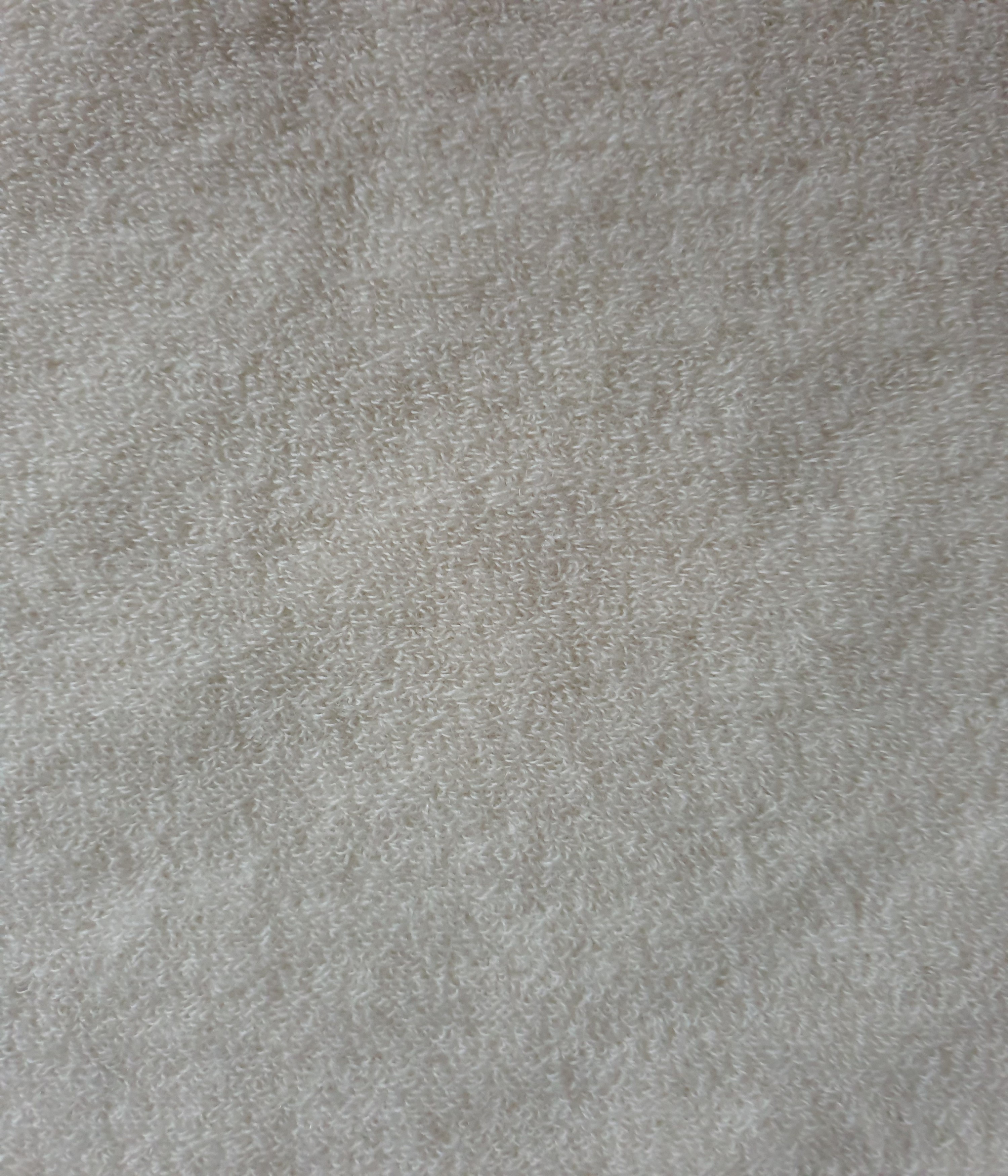 75 cm Bio Wollfrottee Ecru ( kbT ) 