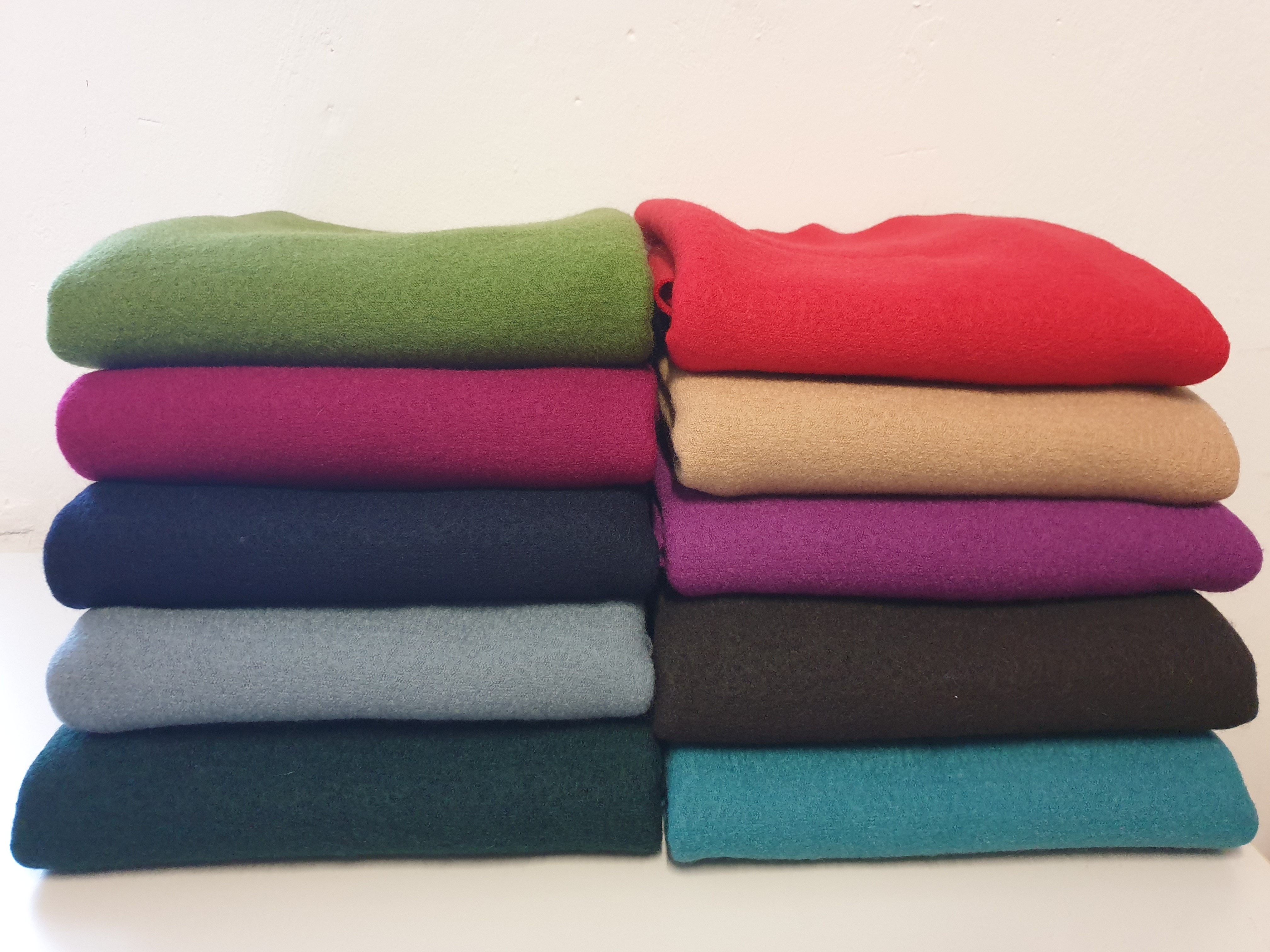 100 cm Wollwalk  Jägergrün 