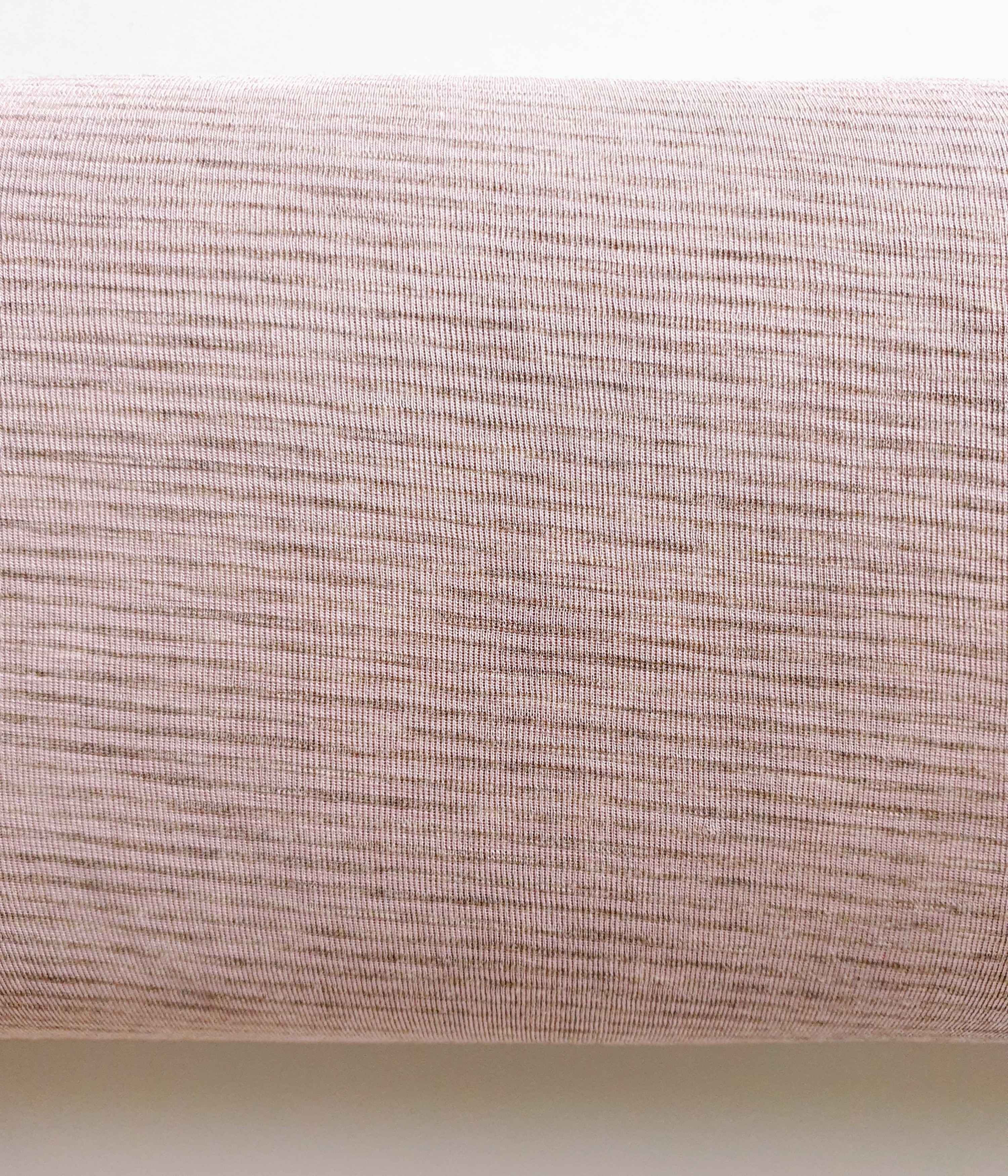 75 cm Bio Wolle / Seide Jersey Mandelblüte / Grau Melange 