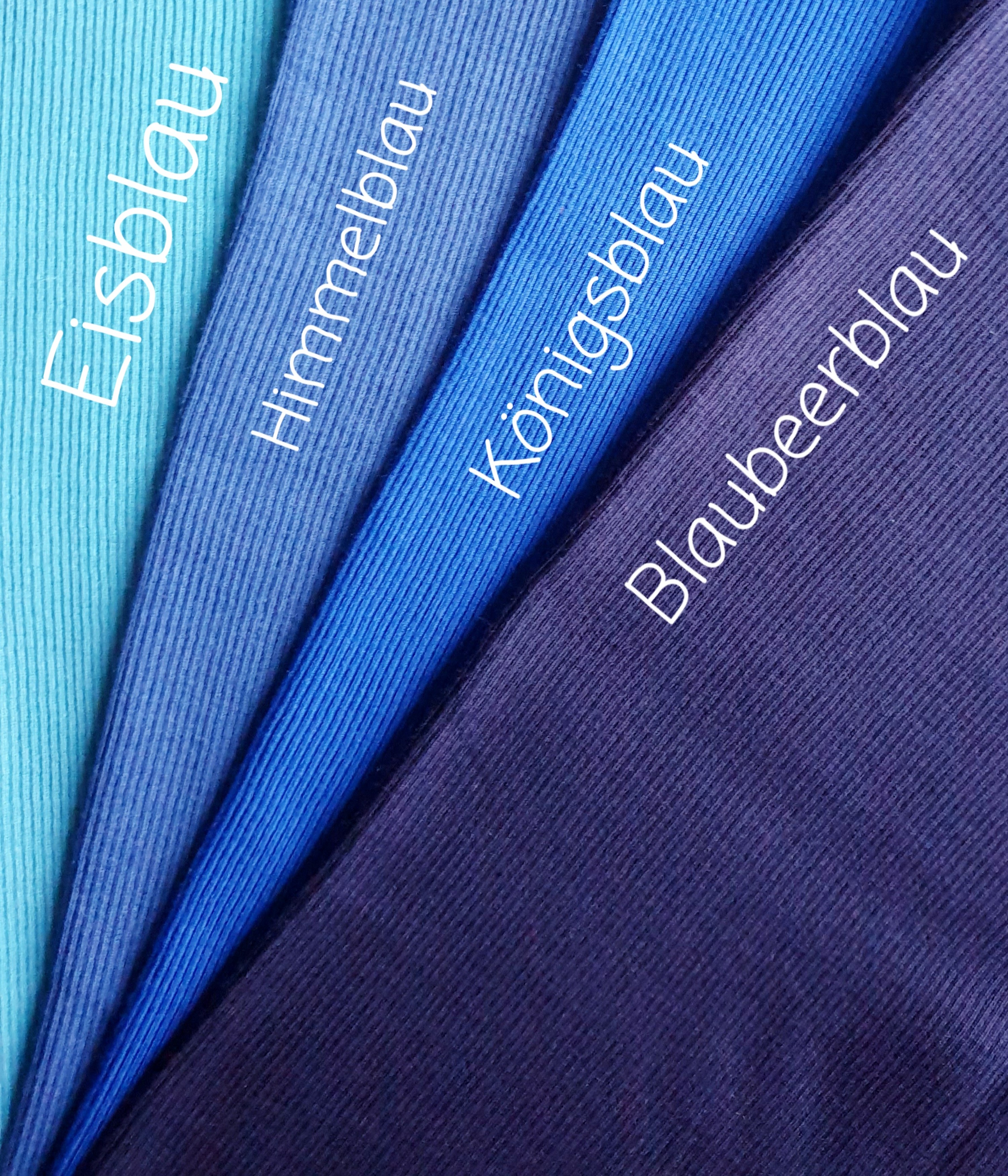 Wollbündchen 2 in 1 Blaubeerblau