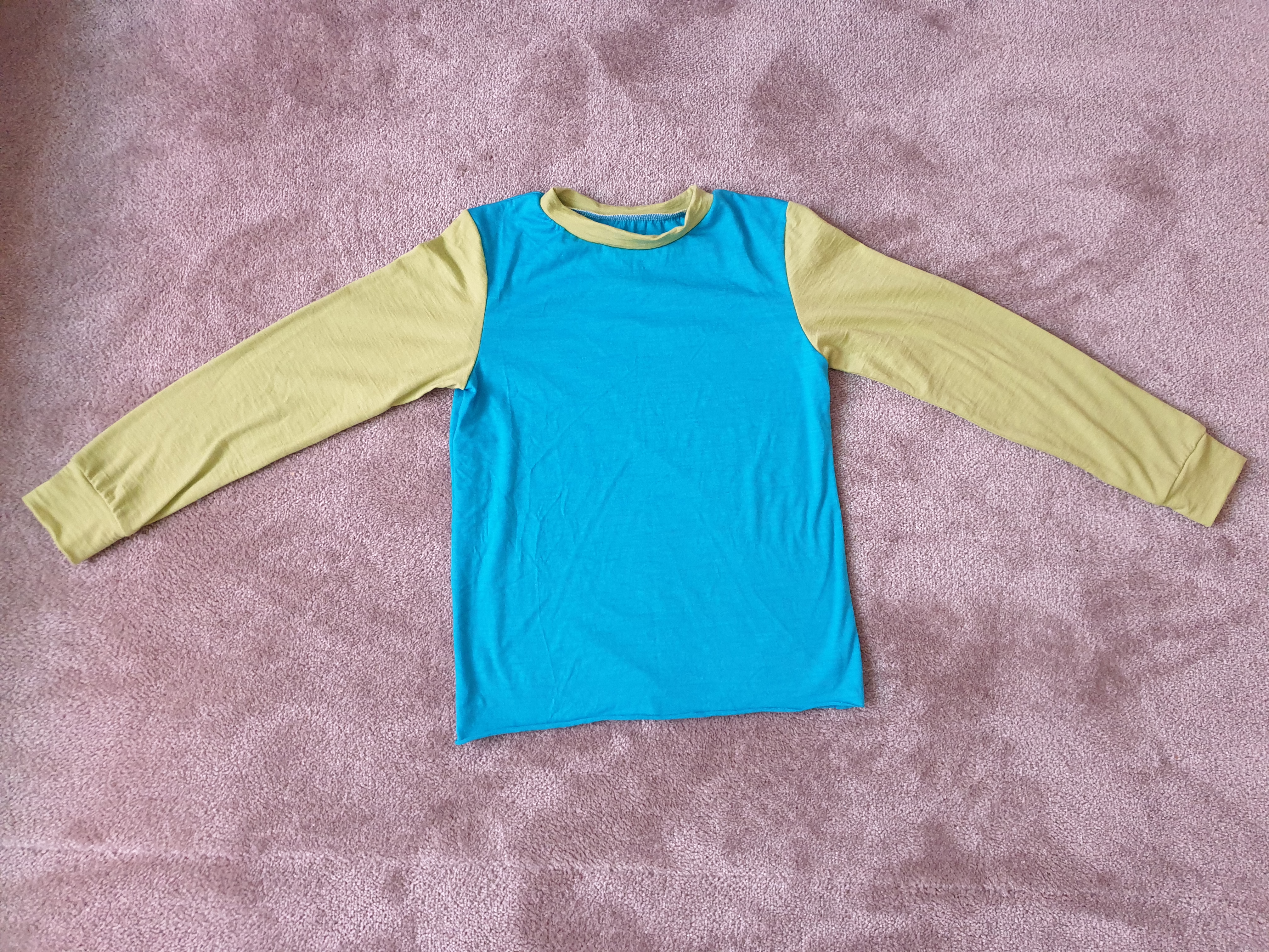 Dickerer Merino Singlejersey Karibikblau