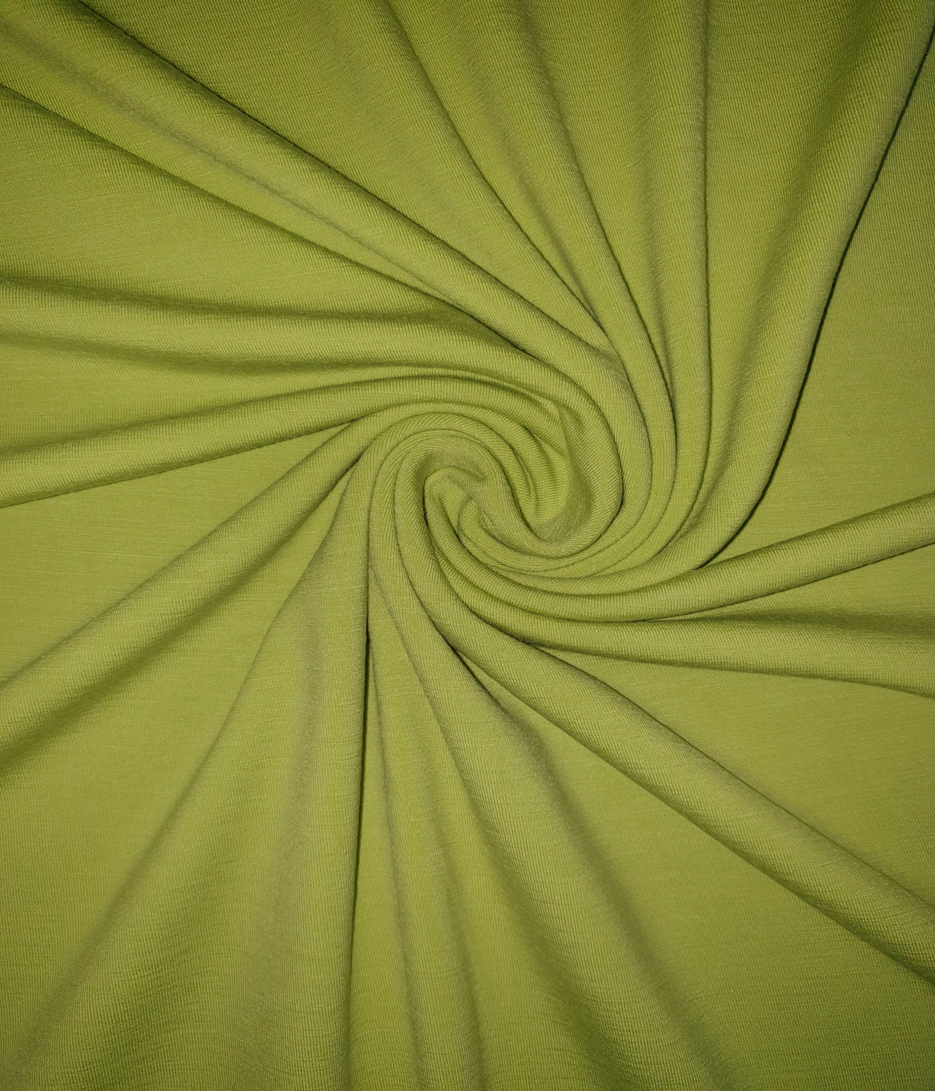 Dickerer Merino Singlejersey Limettengrün