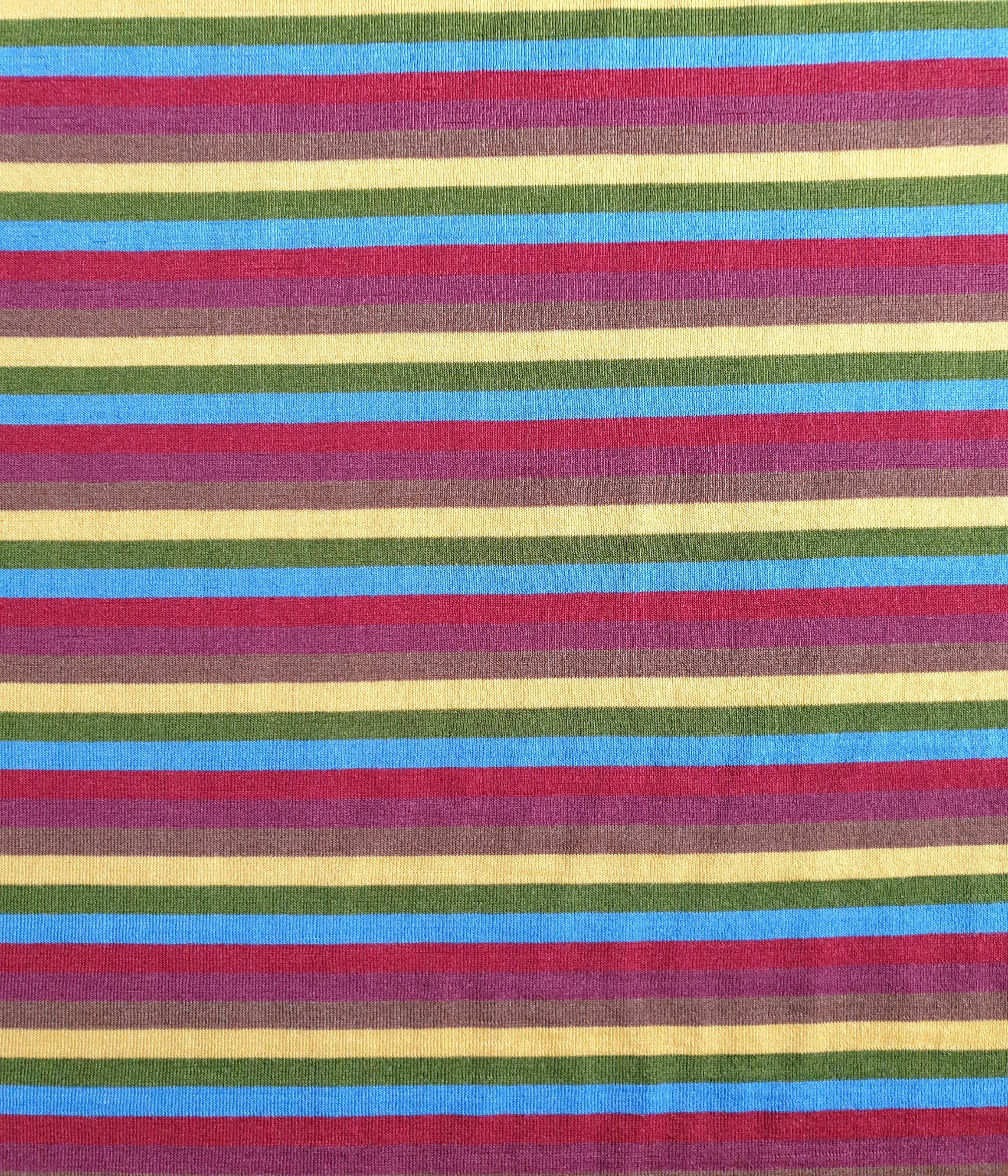 Bio Merino Singlejersey Multicolor Ringel