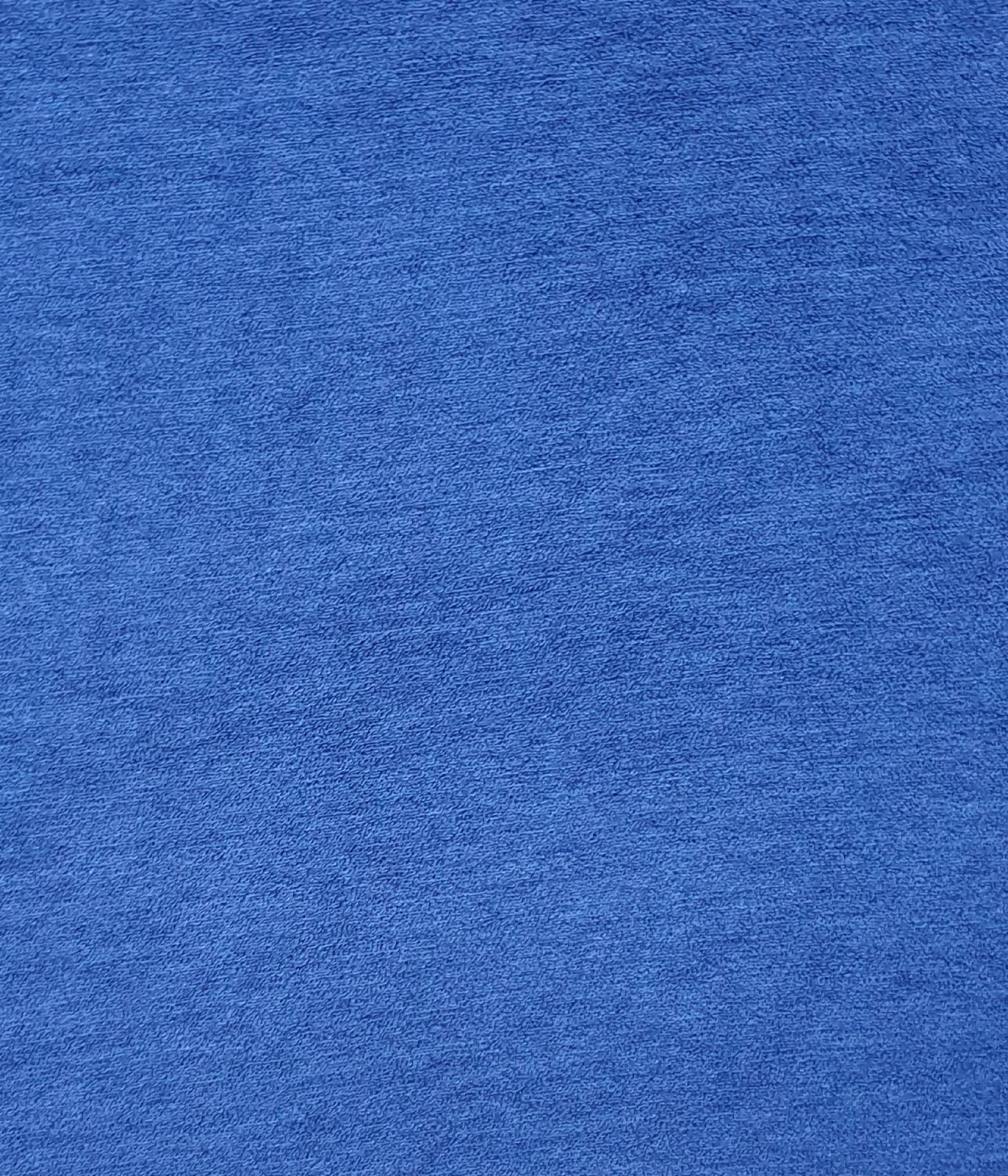 Bio Wolle/Seide Frottee  Jeansblau